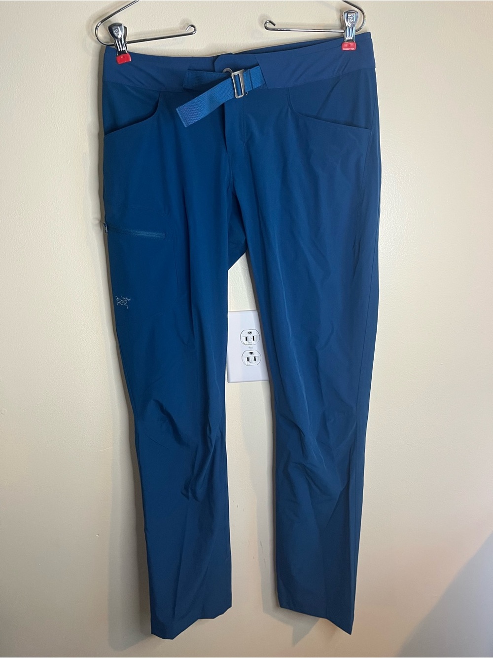 Arc'teryx Blue Sylvite Outdoor Softshell Pants with Belt